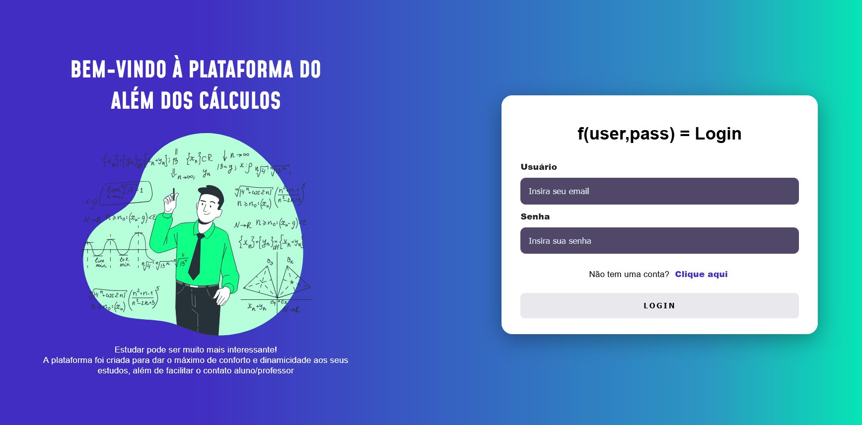 Prévia da plataforma